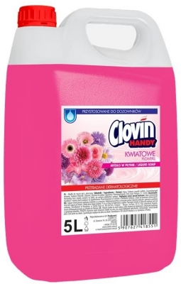 Sapun lichid, 5l, floral cu glicerina, Clovin